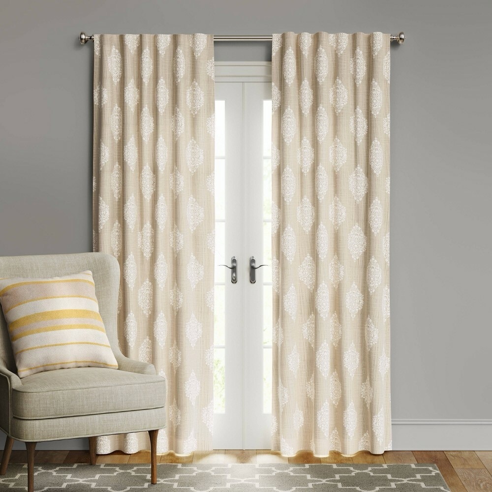 Target Cream Patterned Drapes